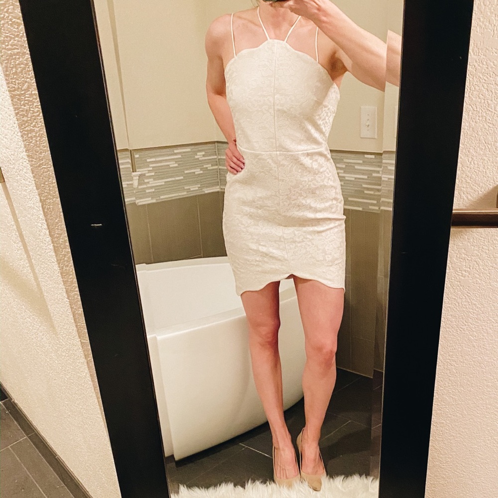 Topshop White Lace Dress